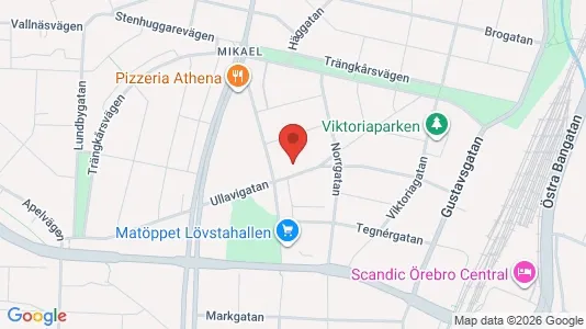 Apartments for rent i Örebro - kort over placeringen