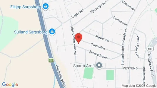 Apartments for rent i Sarpsborg - kort over placeringen