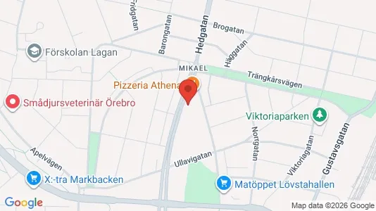 Apartments for rent i Örebro - kort over placeringen