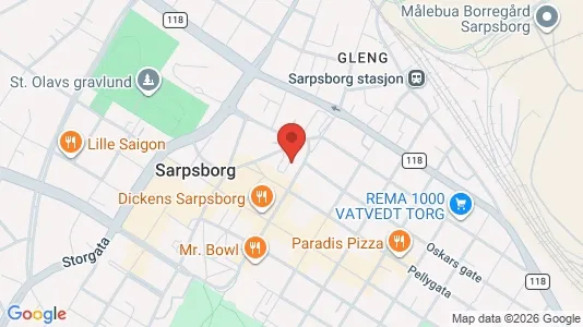 Apartments for rent i Sarpsborg - kort over placeringen