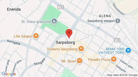 Apartments for rent i Sarpsborg - kort over placeringen