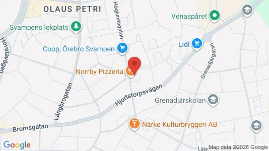 Apartments for rent i Örebro - kort over placeringen