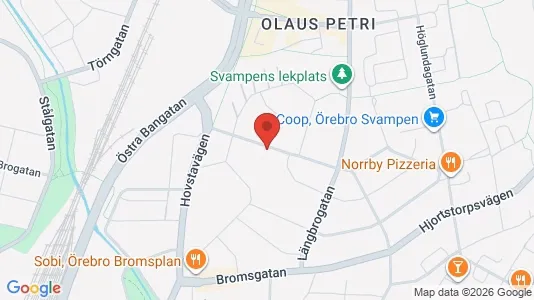 Apartments for rent i Örebro - kort over placeringen