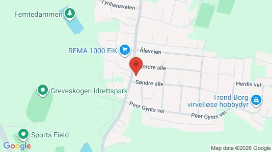Rooms for rent i Tønsberg - kort over placeringen