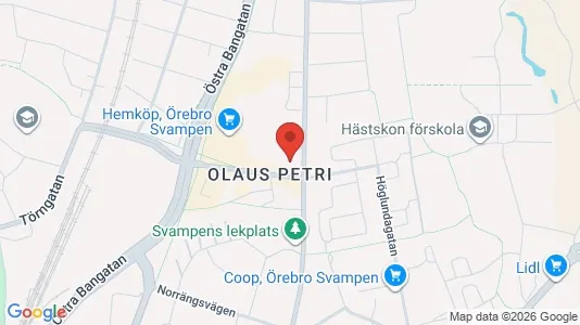 Apartments for rent i Örebro - kort over placeringen
