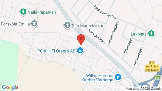 Apartments for rent i Örebro - kort over placeringen