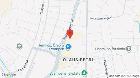Apartments for rent i Örebro - kort over placeringen