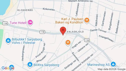 Rooms for rent i Sarpsborg - kort over placeringen