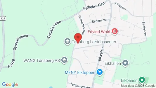 Apartments for rent i Tønsberg - kort over placeringen