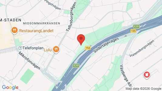 Apartments for rent i Stockholm South - kort over placeringen