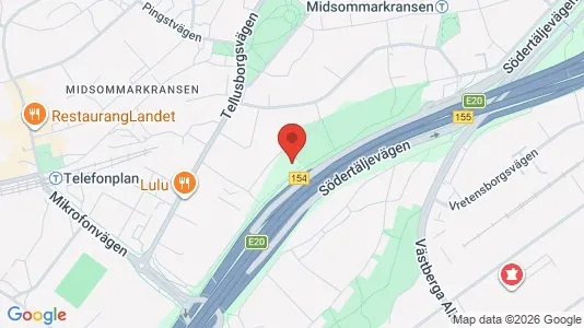 Apartments for rent i Stockholm South - kort over placeringen