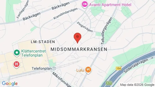 Rooms for rent i Stockholm South - kort over placeringen