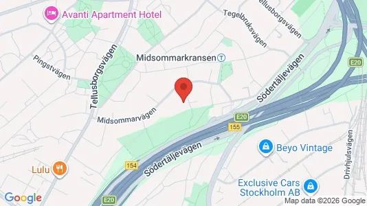 Apartments for rent i Stockholm South - kort over placeringen