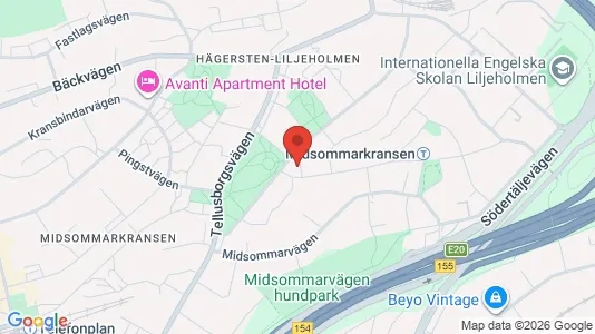 Apartments for rent i Stockholm South - kort over placeringen