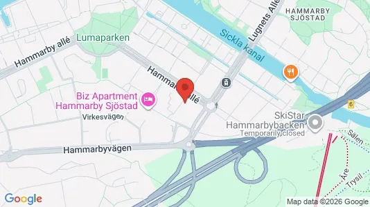 Apartments for rent i Hammarbyhamnen - kort over placeringen