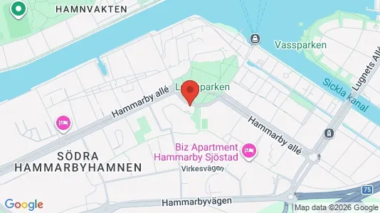 Apartments for rent i Hammarbyhamnen - kort over placeringen