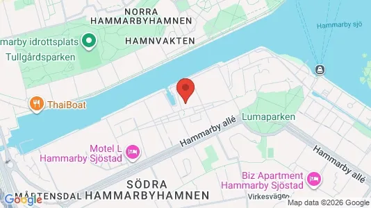 Apartments for rent i Hammarbyhamnen - kort over placeringen