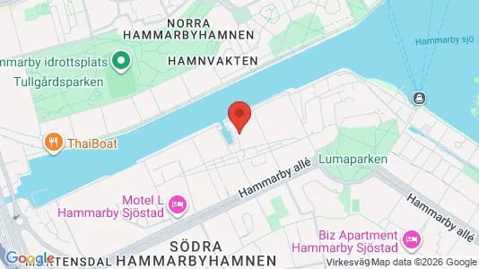 Apartments for rent i Hammarbyhamnen - kort over placeringen