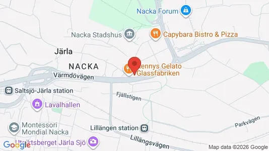 Apartments for rent i Nacka - kort over placeringen
