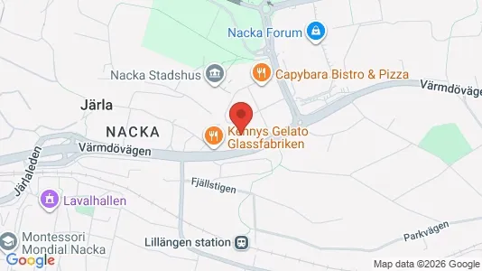 Apartments for rent i Nacka - kort over placeringen