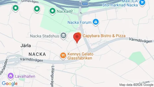 Apartments for rent i Nacka - kort over placeringen