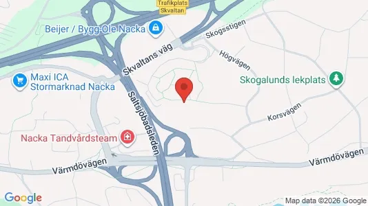Apartments for rent i Nacka - kort over placeringen