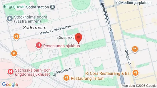 Apartments for rent i Södermalm - kort over placeringen