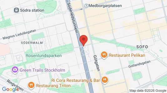 Apartments for rent i Södermalm - kort over placeringen
