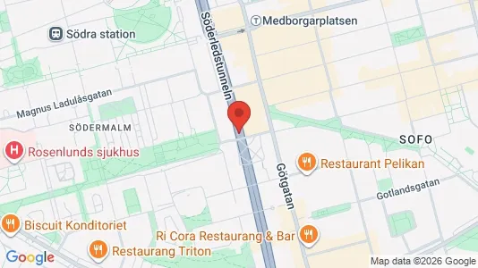 Apartments for rent i Södermalm - kort over placeringen
