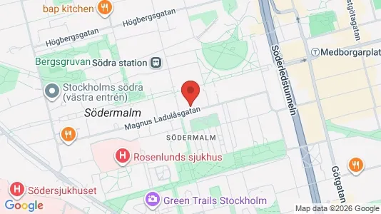 Apartments for rent i Södermalm - kort over placeringen