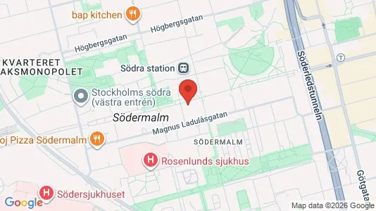 Apartments for rent i Södermalm - kort over placeringen