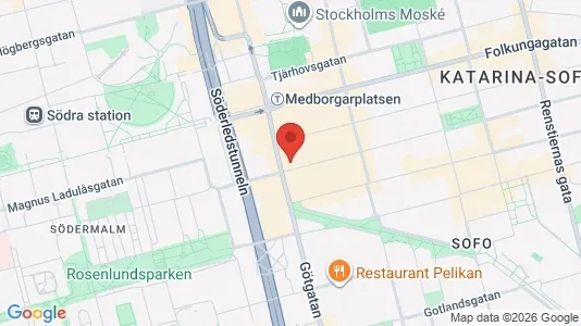 Apartments for rent i Södermalm - kort over placeringen