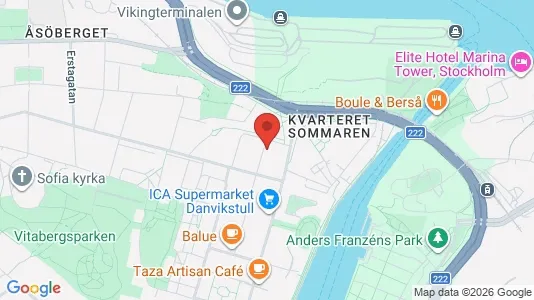 Apartments for rent i Södermalm - kort over placeringen