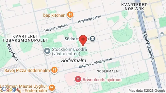 Apartments for rent i Södermalm - kort over placeringen