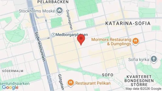 Apartments for rent i Södermalm - kort over placeringen