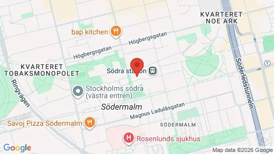 Apartments for rent i Södermalm - kort over placeringen