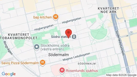 Apartments for rent i Södermalm - kort over placeringen