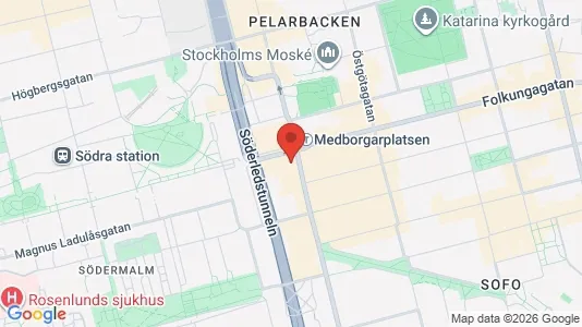 Apartments for rent i Södermalm - kort over placeringen