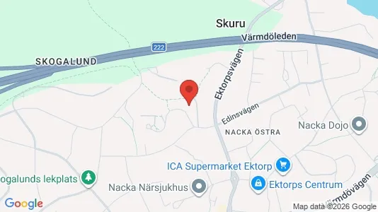 Apartments for rent i Nacka - kort over placeringen