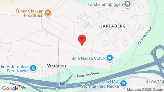 Apartments for rent i Nacka - kort over placeringen