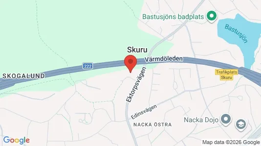 Rooms for rent i Nacka - kort over placeringen