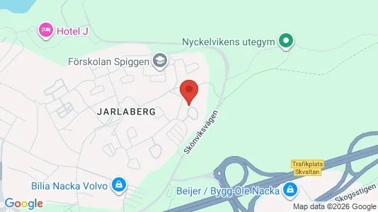 Apartments for rent i Nacka - kort over placeringen