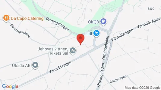 Apartments for rent i Nacka - kort over placeringen