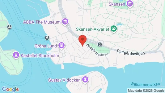Apartments for rent i Gärdet/Djurgården - kort over placeringen
