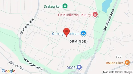 Apartments for rent i Nacka - kort over placeringen