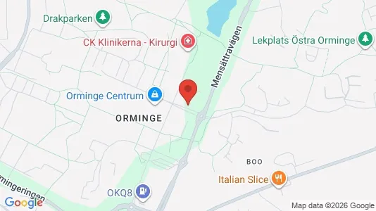 Apartments for rent i Nacka - kort over placeringen