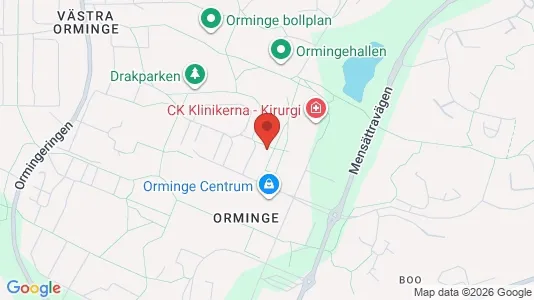 Apartments for rent i Nacka - kort over placeringen