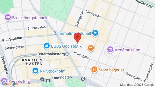 Apartments for rent i Östermalm - kort over placeringen