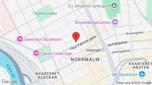 Apartments for rent i Stockholm City - kort over placeringen