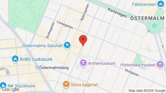 Apartments for rent i Östermalm - kort over placeringen